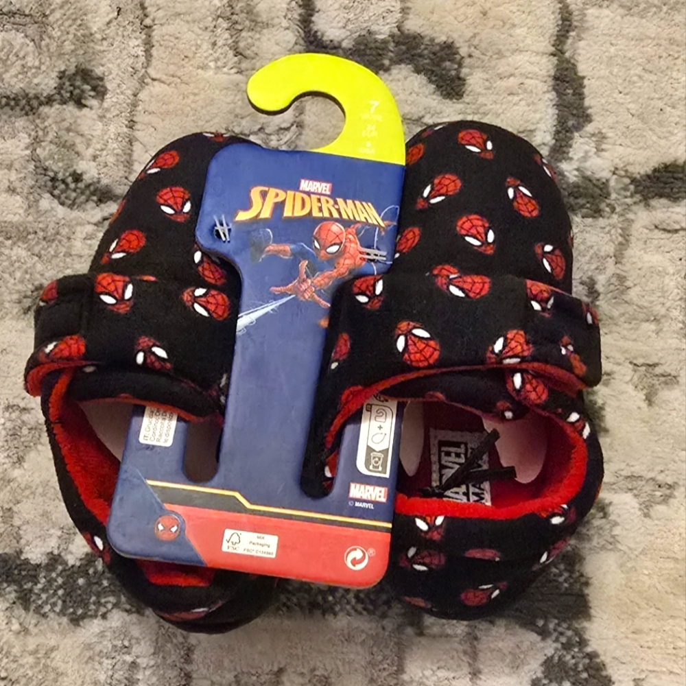 NWT Toddler Spiderman Slippers